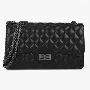 New quilted chain strap dual Crossbody or shoulder back~